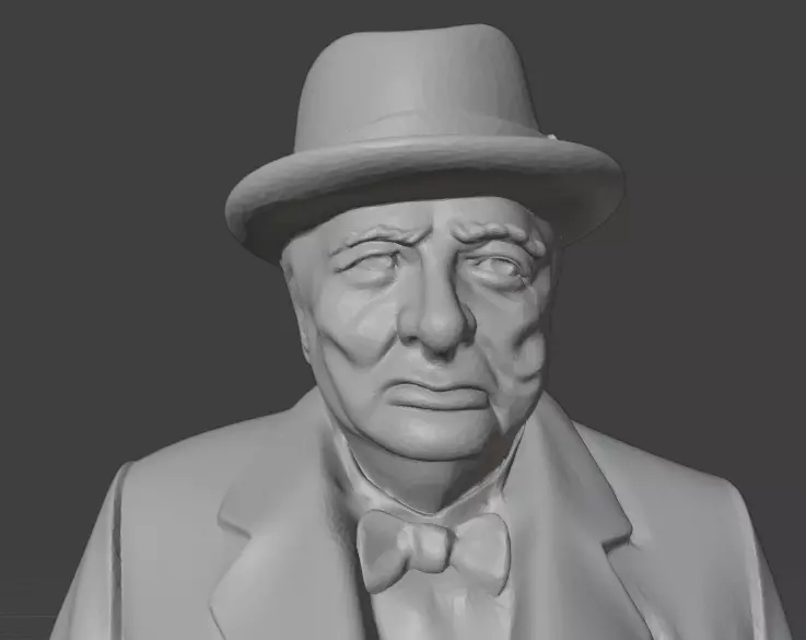 Winston Churchill 3D print model_20