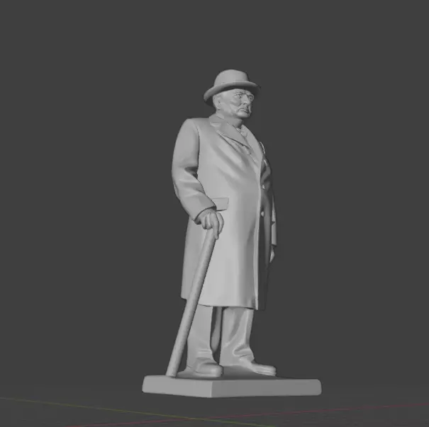 Winston Churchill 3D print model_7