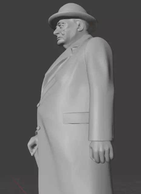 Winston Churchill 3D print model_14