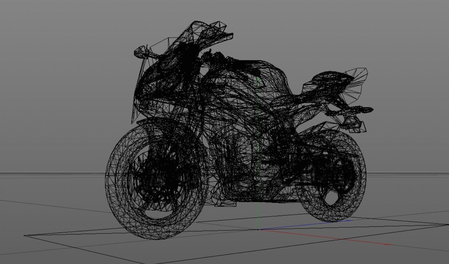 Yamaha YZF 6 3D model - Heavy Bike - Sports Bikes LowPoly Low-poly 3D model_8