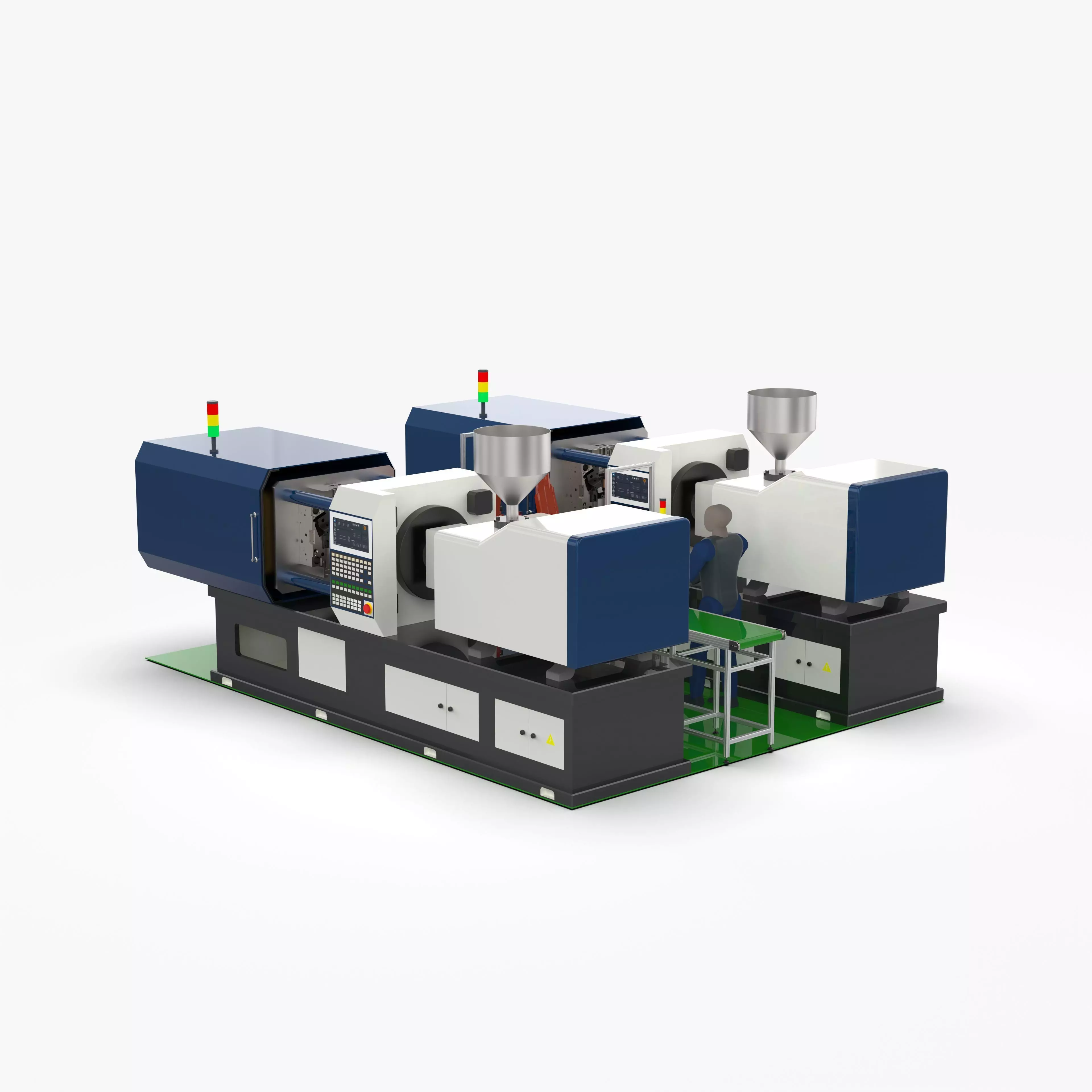 Automatic Bracket Loading Injection Machine 3D model | CGTrader