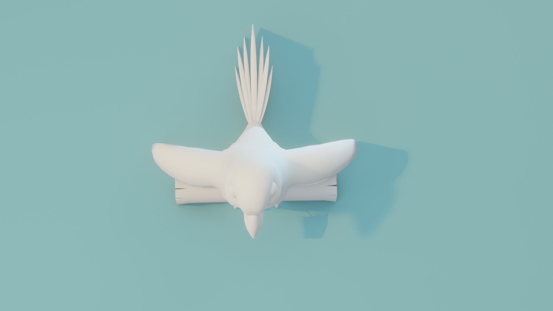 Cartoon Ara Parrot Animated and Rigged Base Mesh 3D Model Low-poly 3D model_17