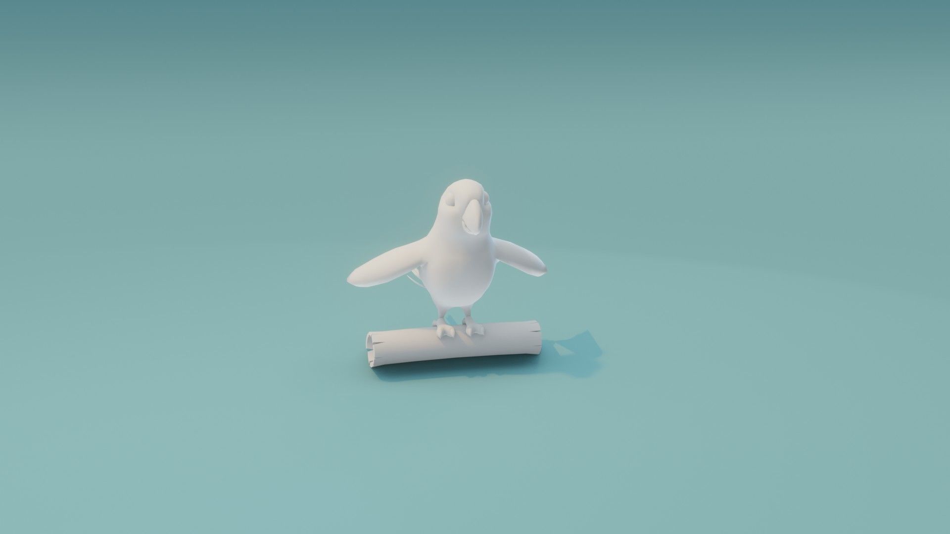 Cartoon Ara Parrot Animated and Rigged Base Mesh 3D Model Low-poly 3D model_7