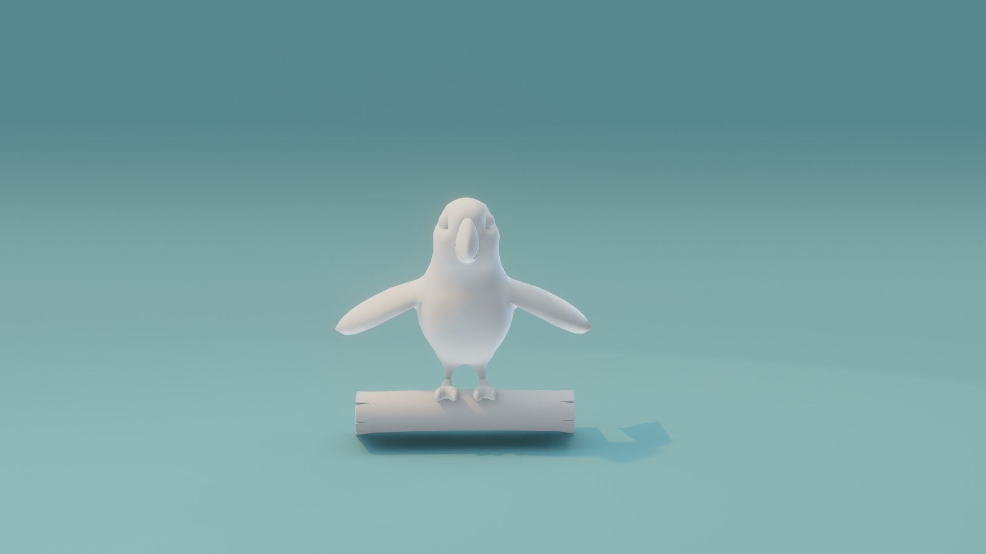 Cartoon Ara Parrot Animated and Rigged Base Mesh 3D Model Low-poly 3D model_14