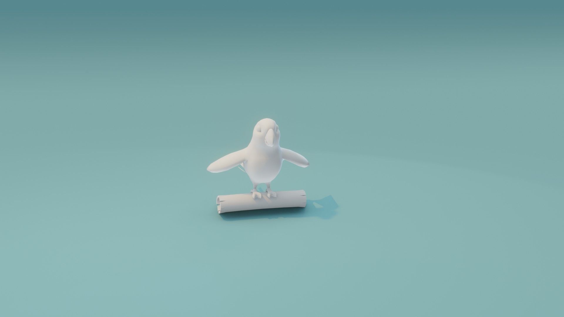 Cartoon Ara Parrot Animated and Rigged Base Mesh 3D Model Low-poly 3D model_8