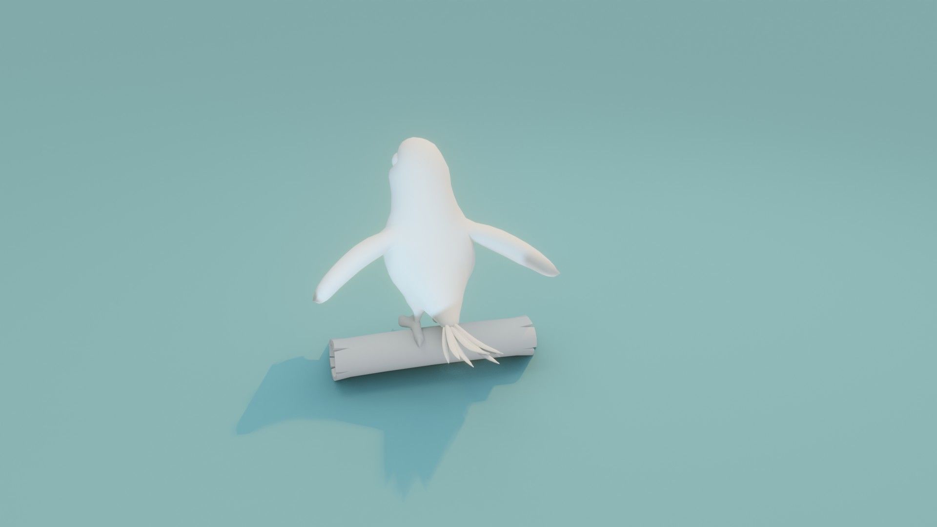 Cartoon Ara Parrot Animated and Rigged Base Mesh 3D Model Low-poly 3D model_4