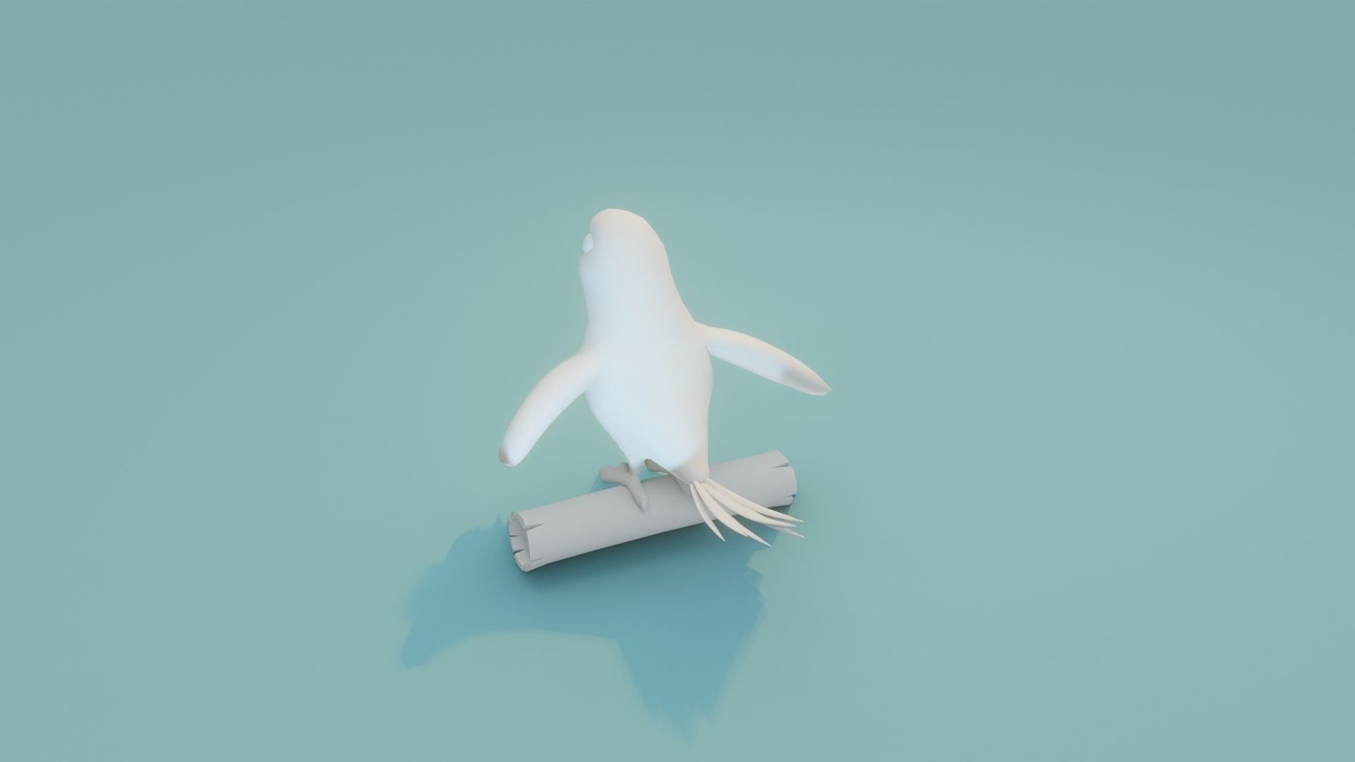 Cartoon Ara Parrot Animated and Rigged Base Mesh 3D Model Low-poly 3D model_12