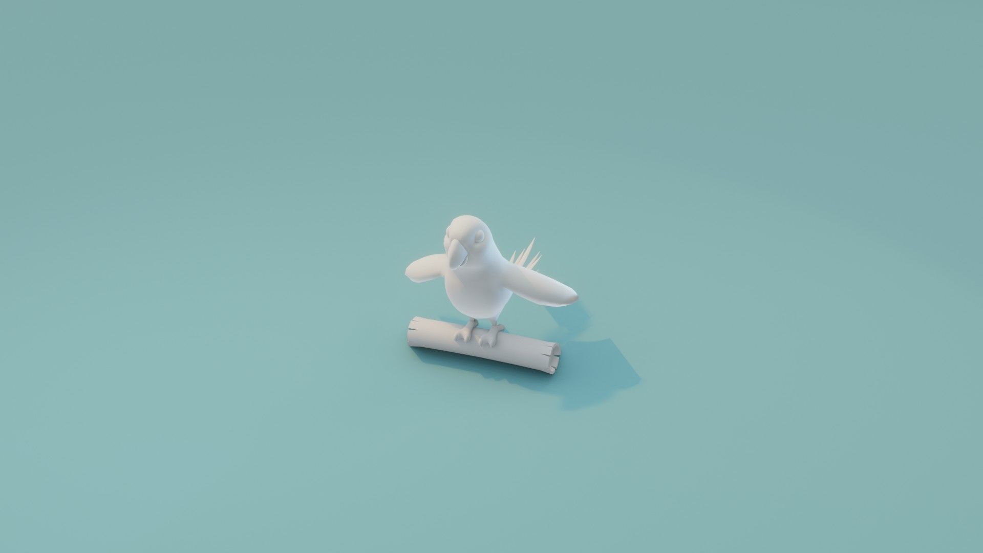 Cartoon Ara Parrot Animated and Rigged Base Mesh 3D Model Low-poly 3D model_11