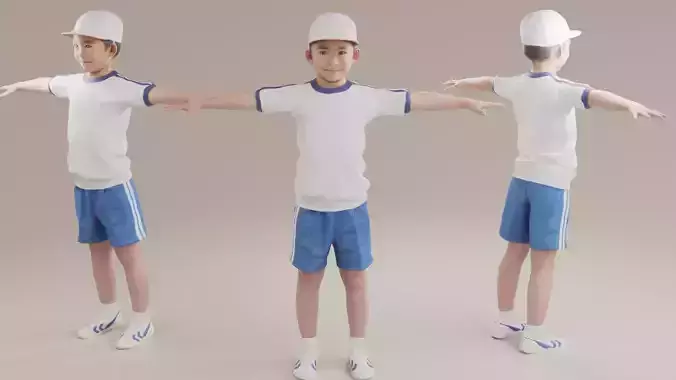 Asian boy in gym uniform 209 Taku