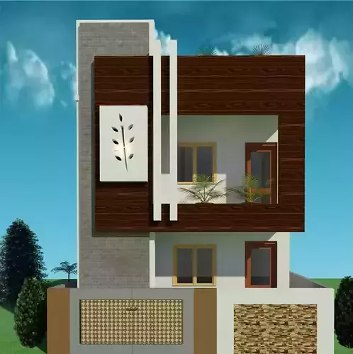 Modern Small House Design 3D print model