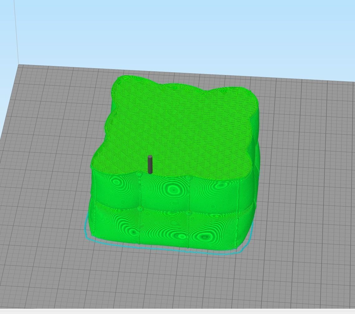 puf cube candle 3D print model_8