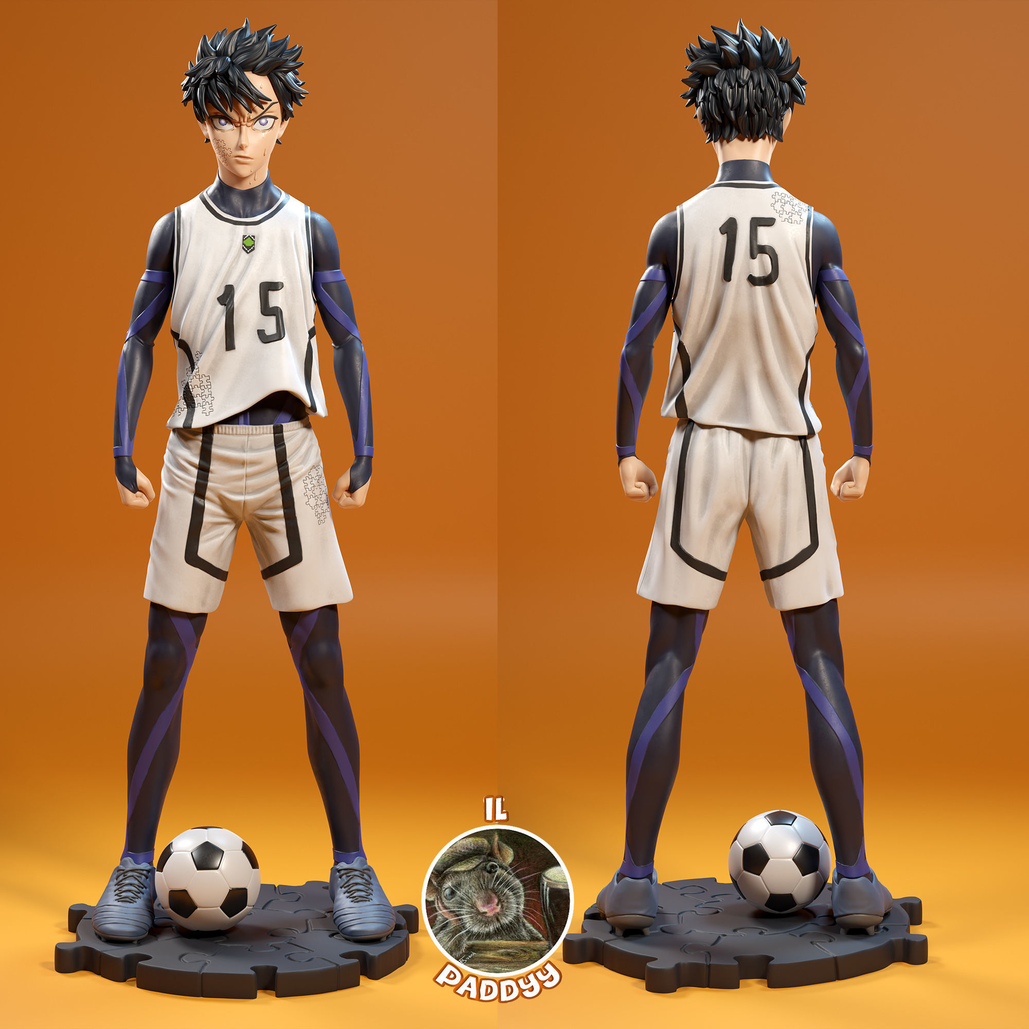 ISAGI YOICHI-BLUE LOCK 3D print model_1