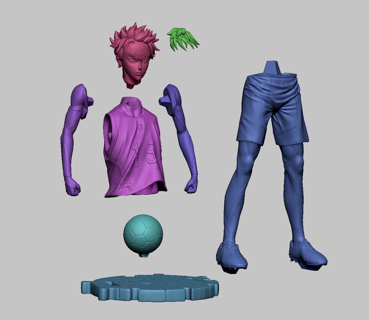 ISAGI YOICHI-BLUE LOCK 3D print model_5