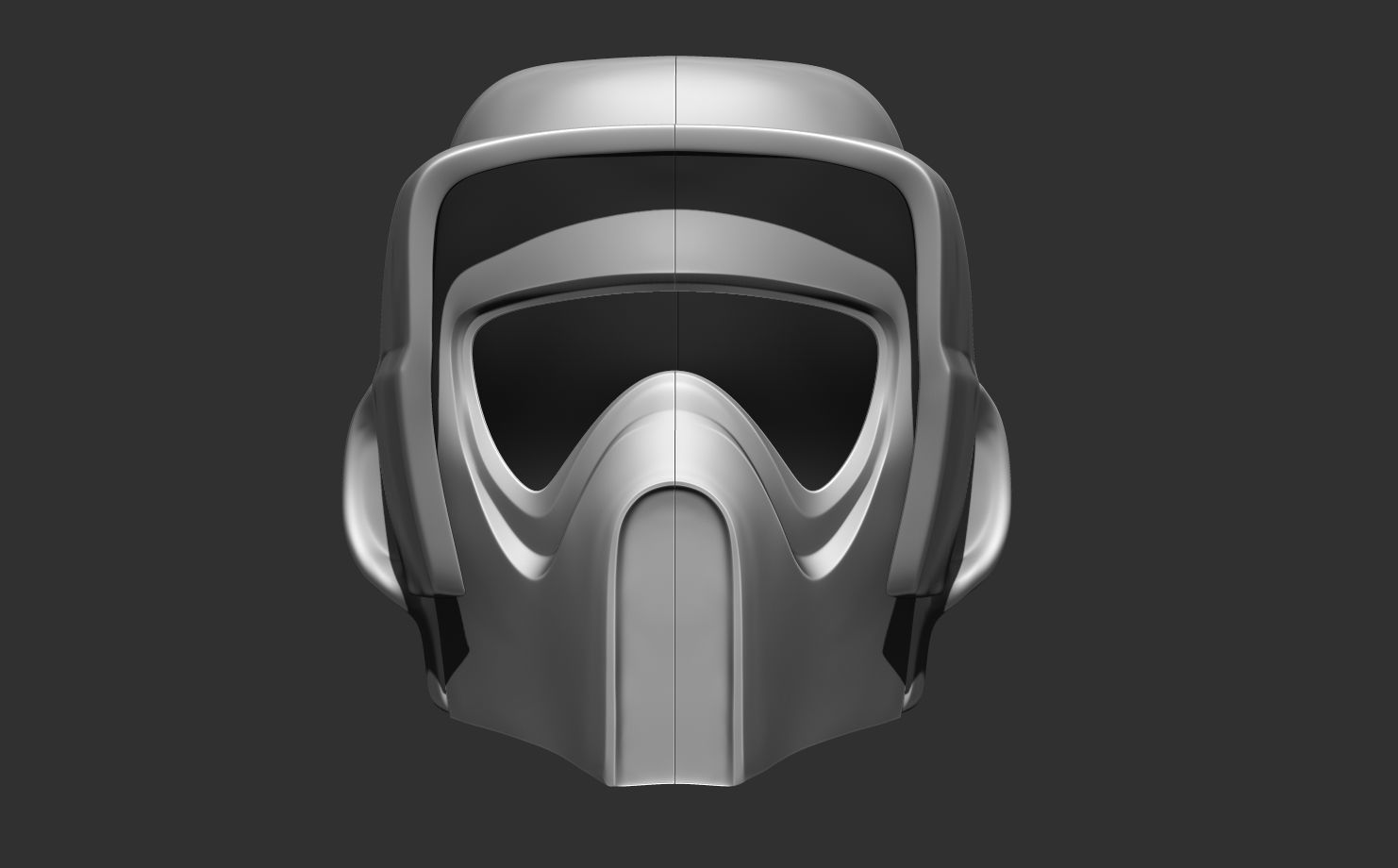SCOUT TROOPER HELMET LIFE SIZE SCALE 3D print model_28