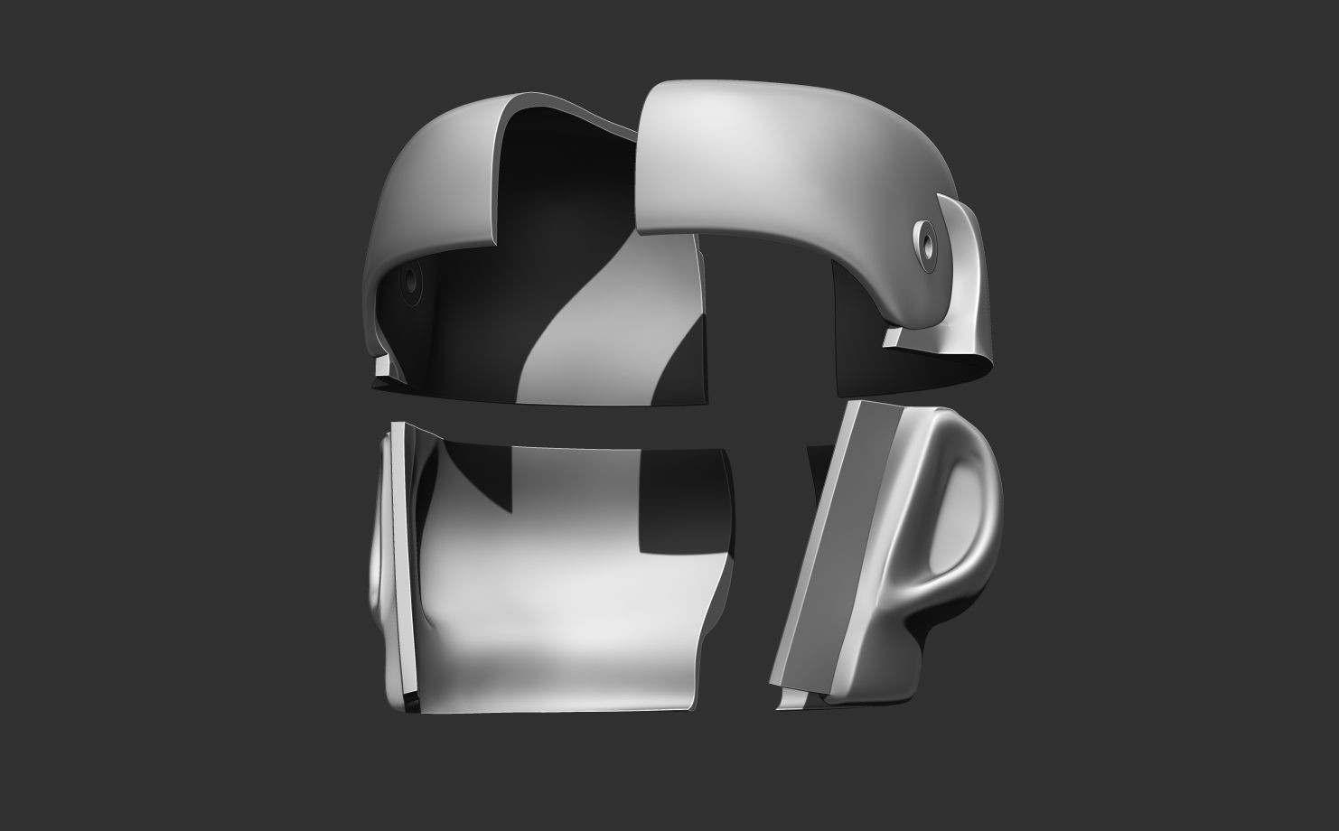 SCOUT TROOPER HELMET LIFE SIZE SCALE 3D print model_11