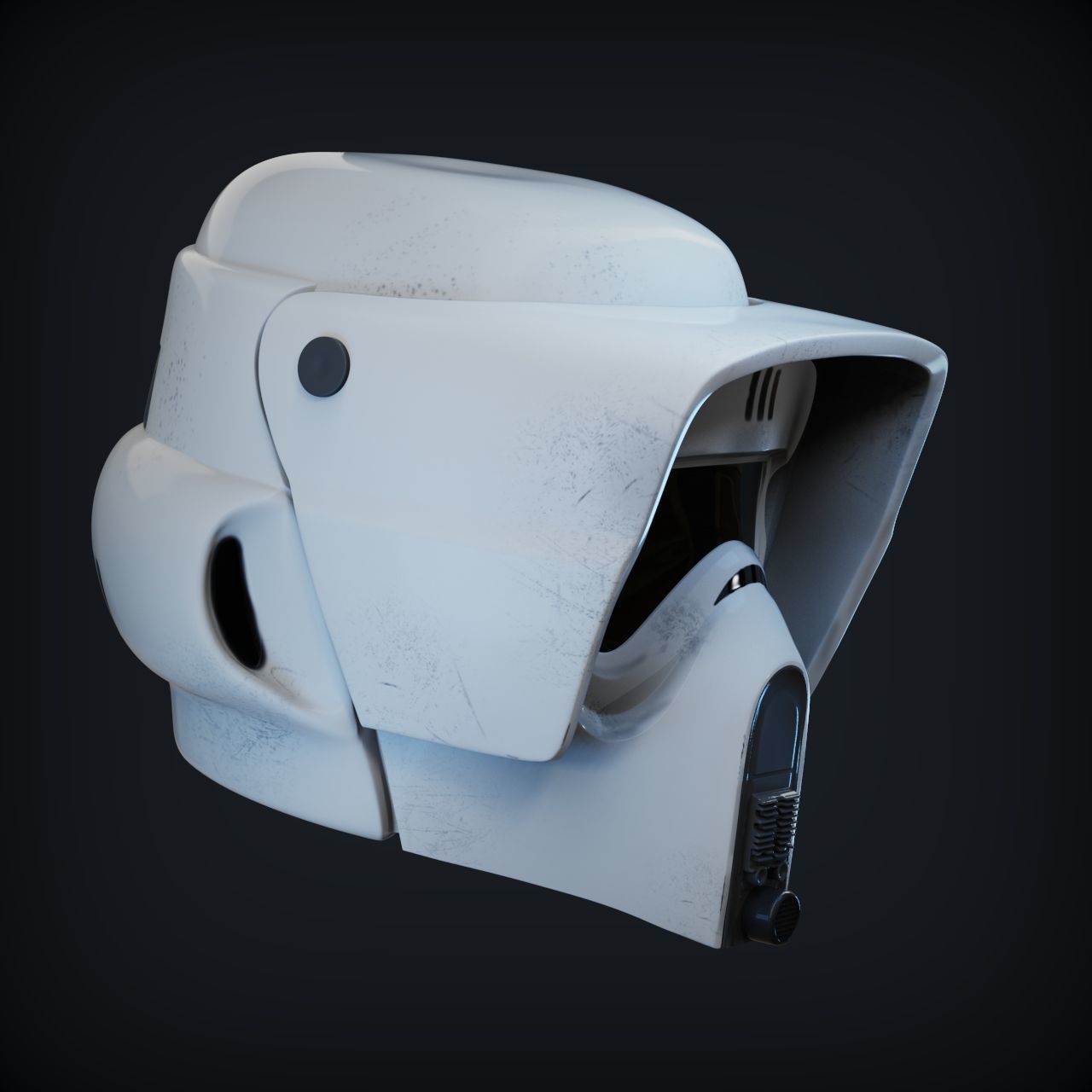 SCOUT TROOPER HELMET LIFE SIZE SCALE 3D print model_4