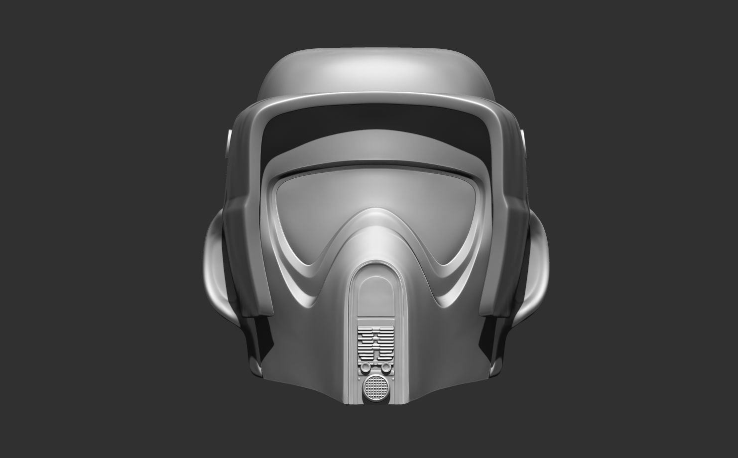SCOUT TROOPER HELMET LIFE SIZE SCALE 3D print model_30