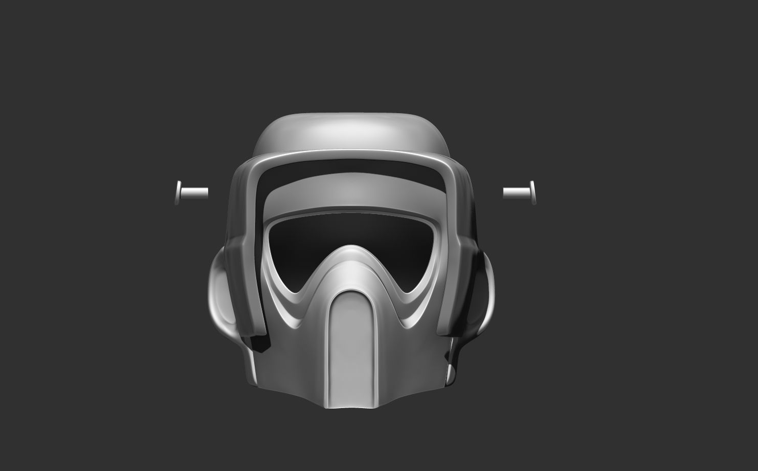 SCOUT TROOPER HELMET LIFE SIZE SCALE 3D print model_19