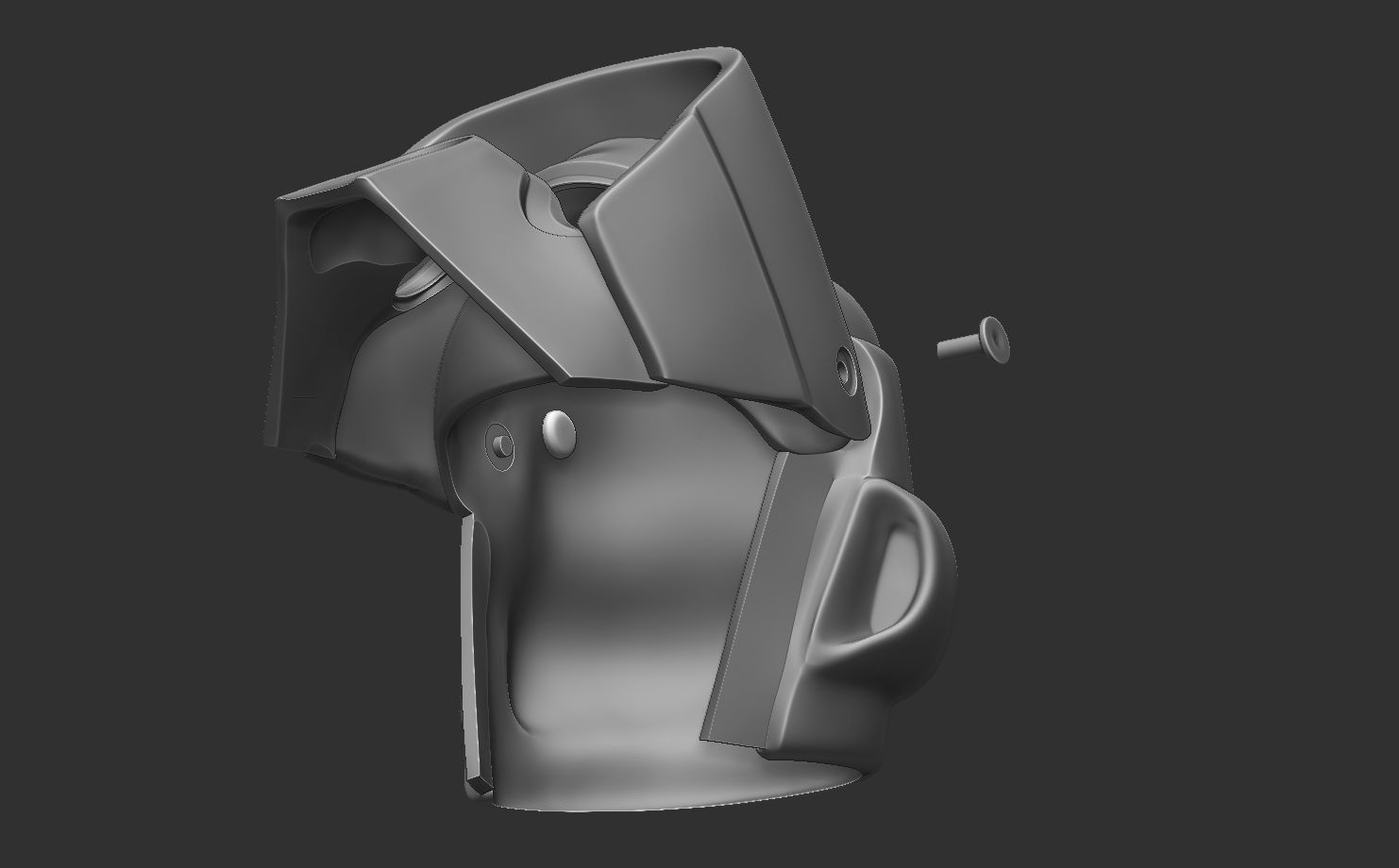 SCOUT TROOPER HELMET LIFE SIZE SCALE 3D print model_22