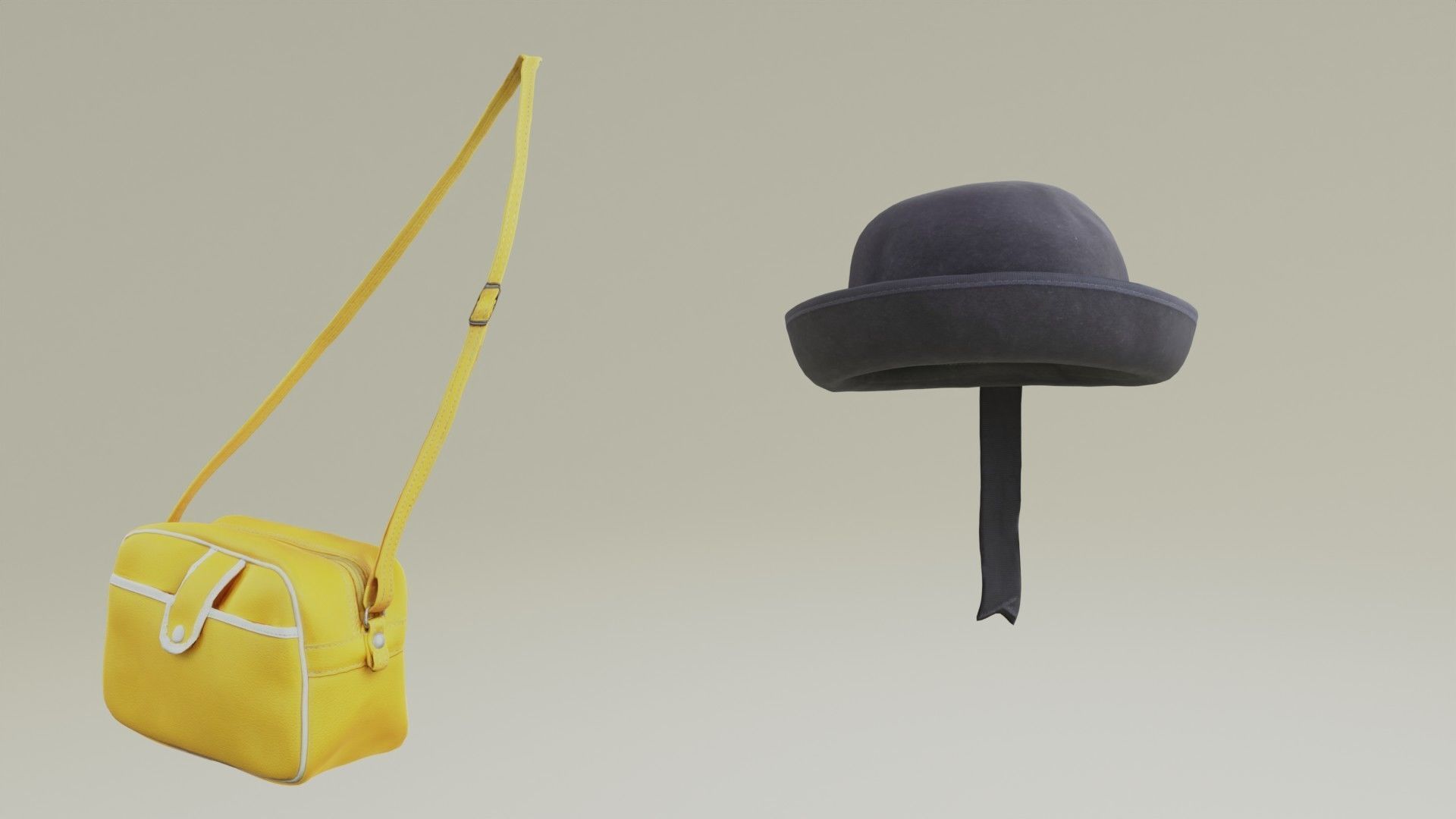 A boy in a kindergarten uniform 223 Rui Low-poly 3D model_1