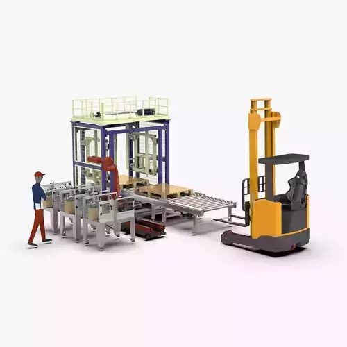 Automatic Cartons Packaging and Palletizing Machine