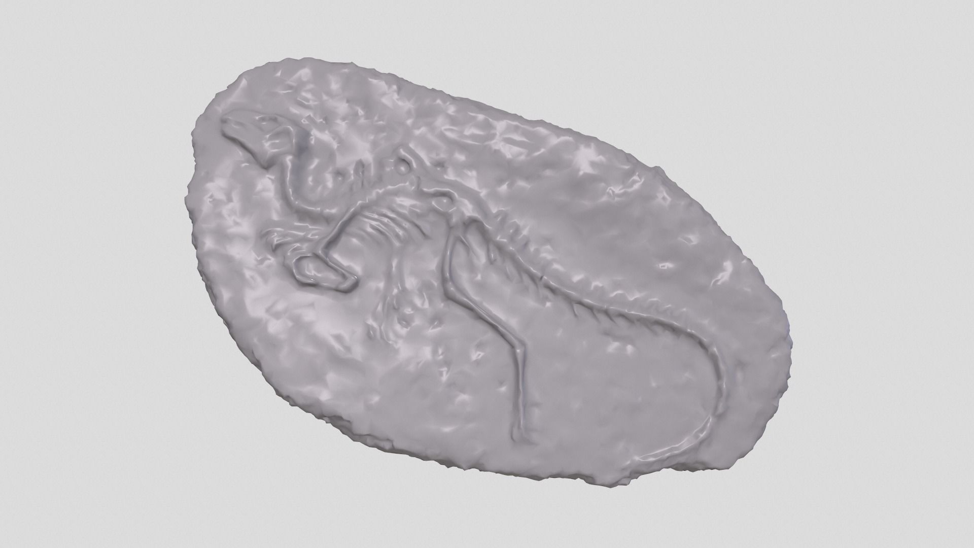 dinosaur fossil 3D model_3