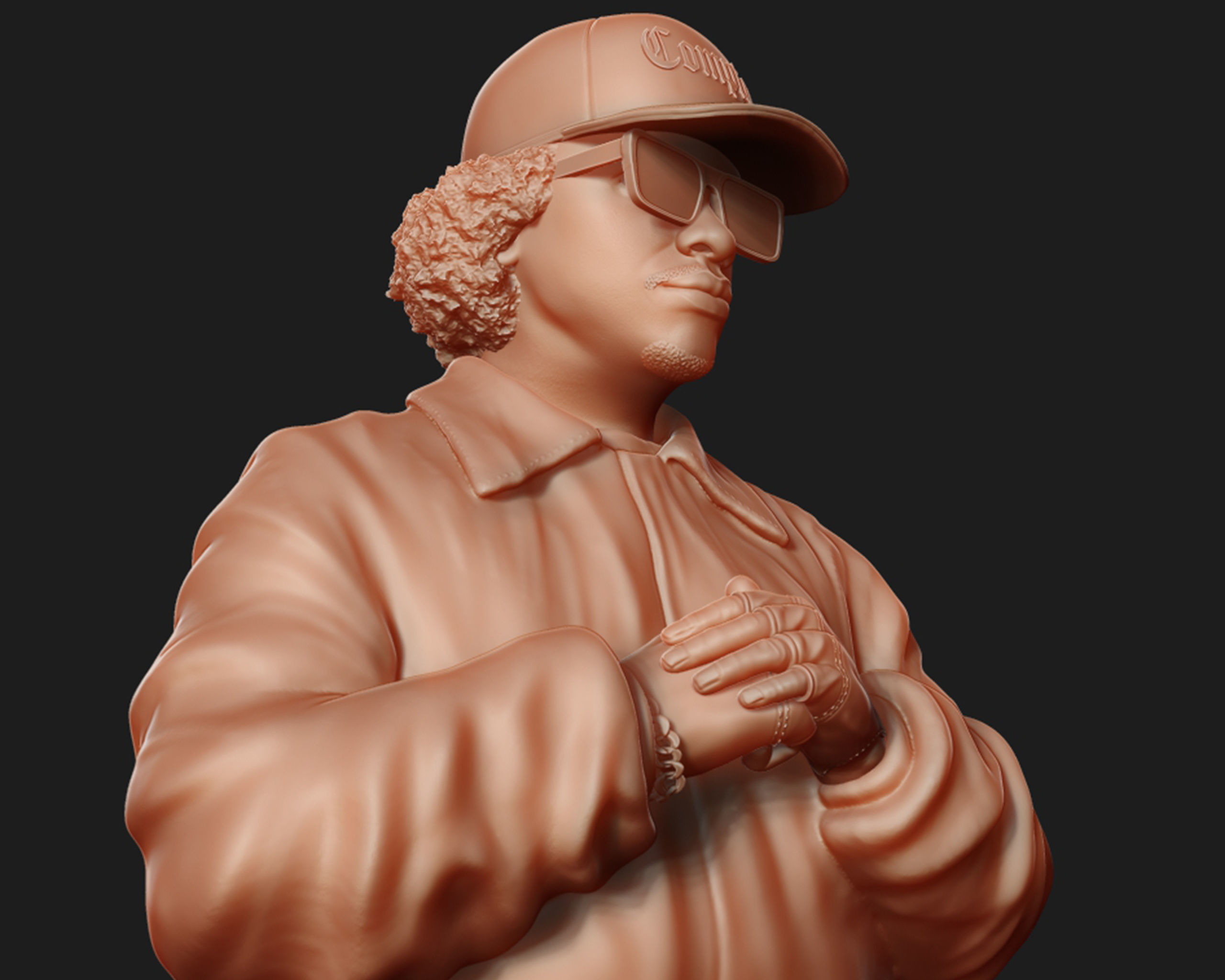 Eazy-E Bust 3D print model_18