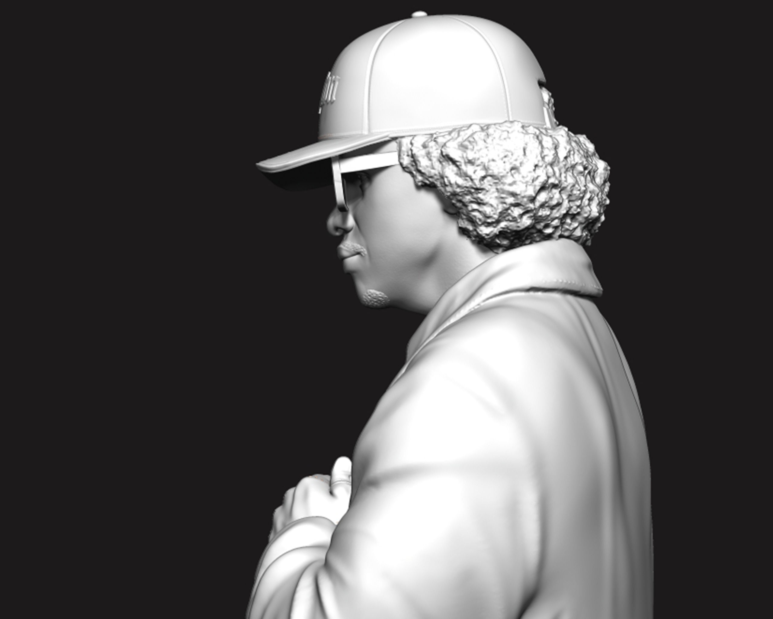 Eazy-E Bust 3D print model_7