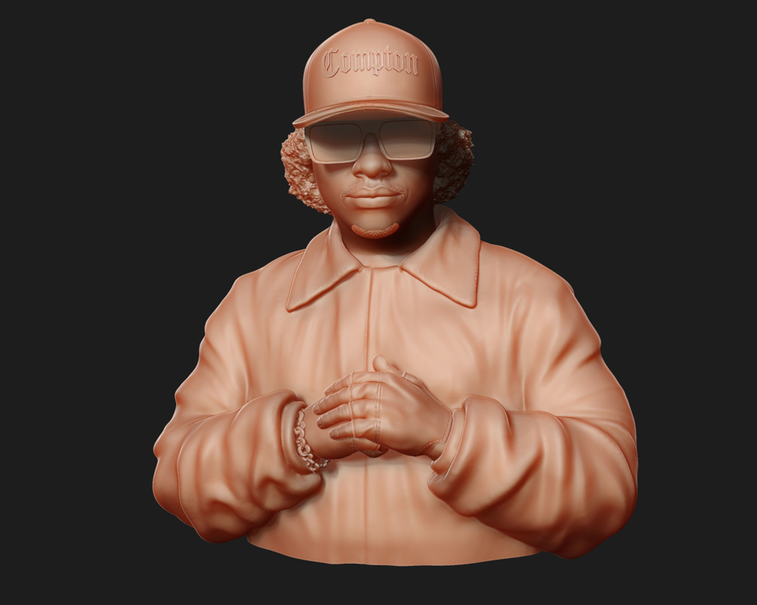 Eazy-E Bust 3D print model_11