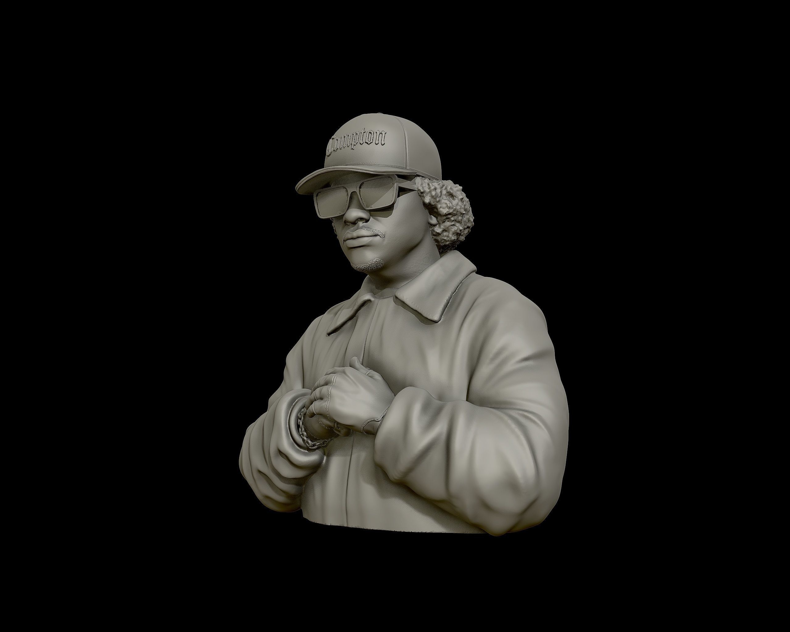 Eazy-E Bust 3D print model_20