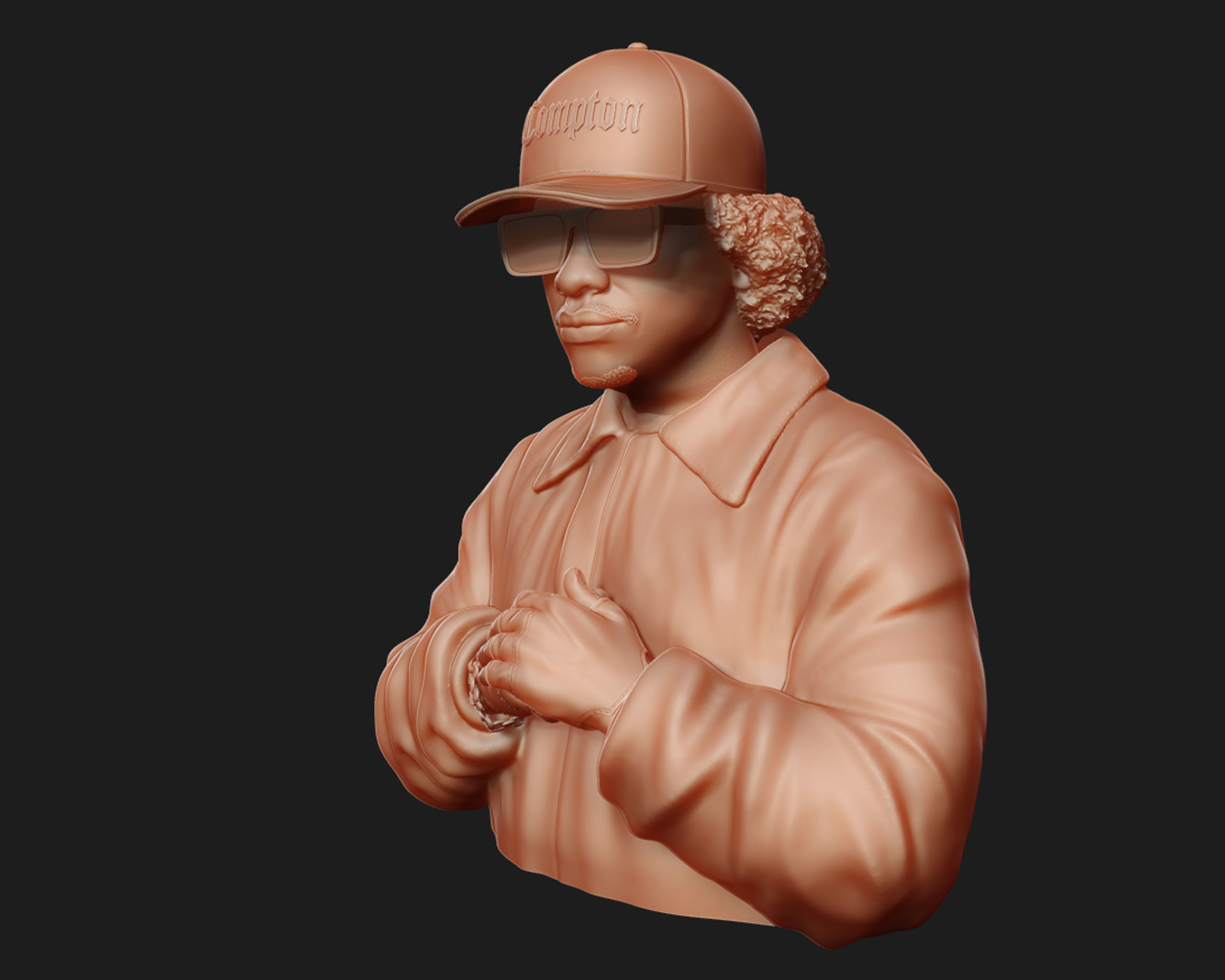 Eazy-E Bust 3D print model_15