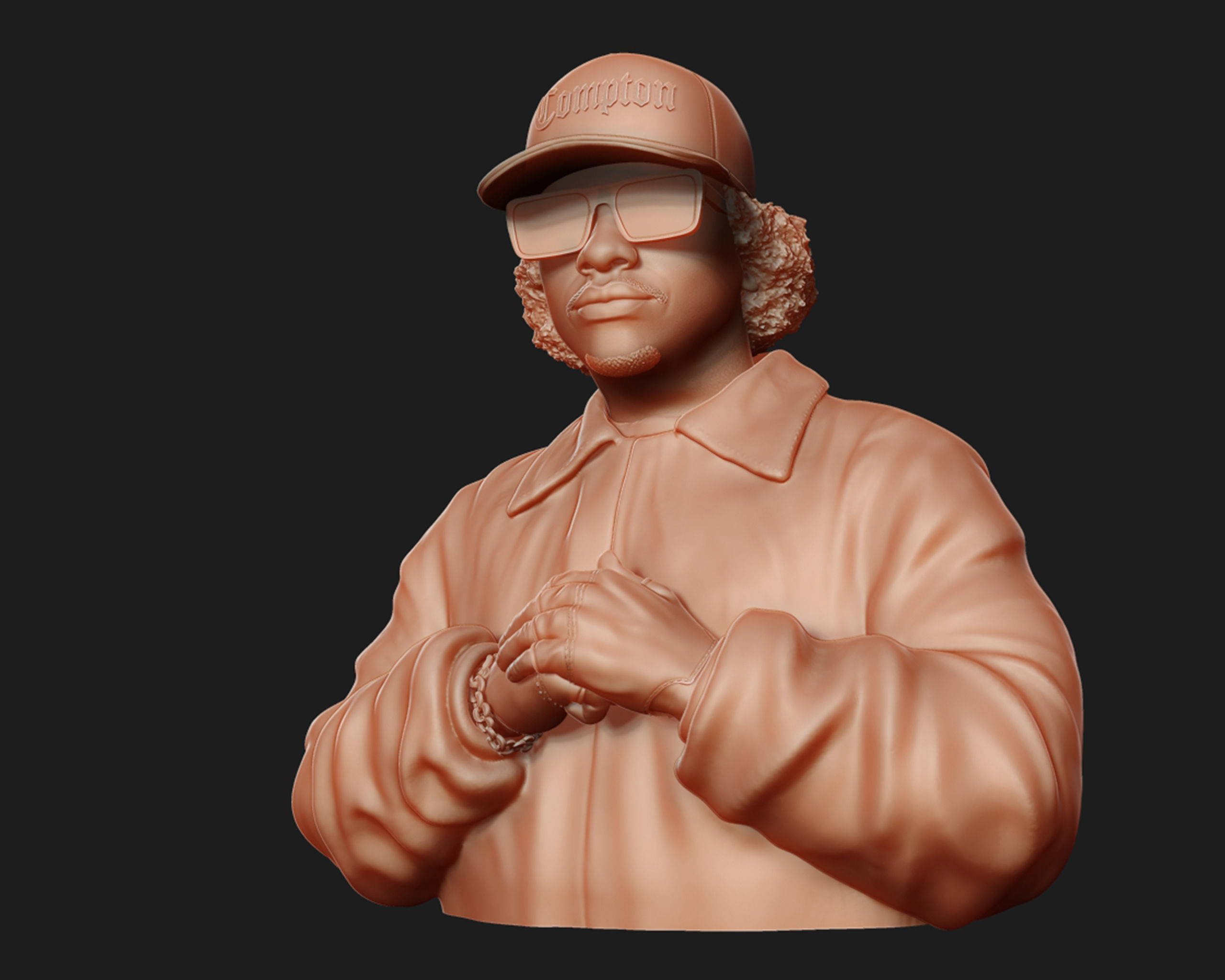 Eazy-E Bust 3D print model_16