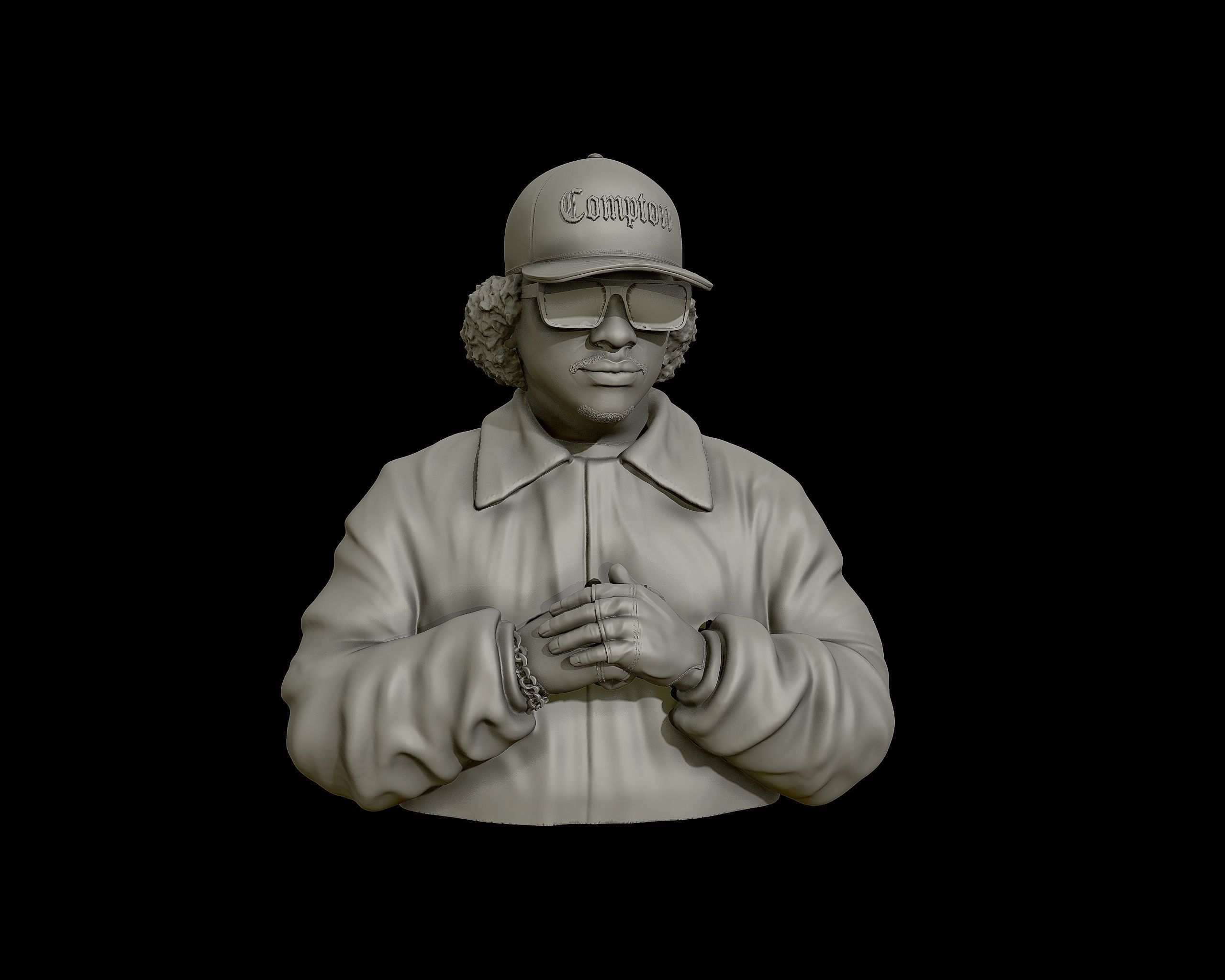 Eazy-E Bust 3D print model_22