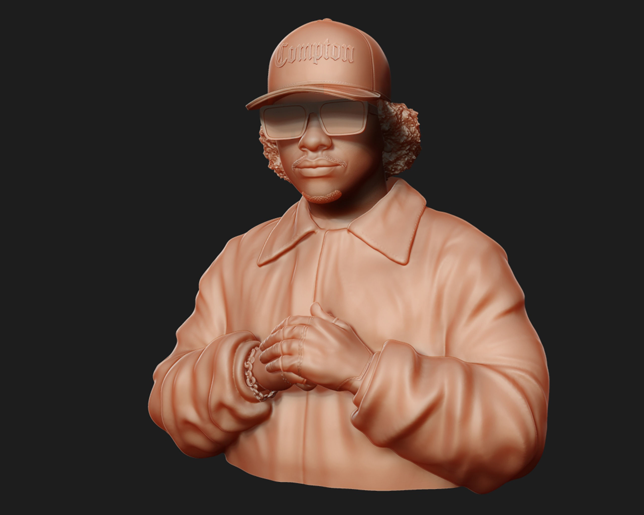 Eazy-E Bust 3D print model_12