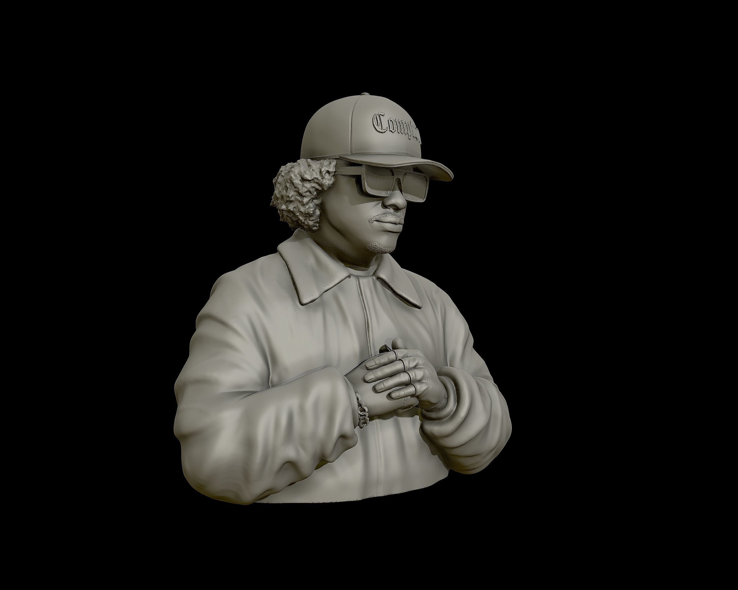Eazy-E Bust 3D print model_23