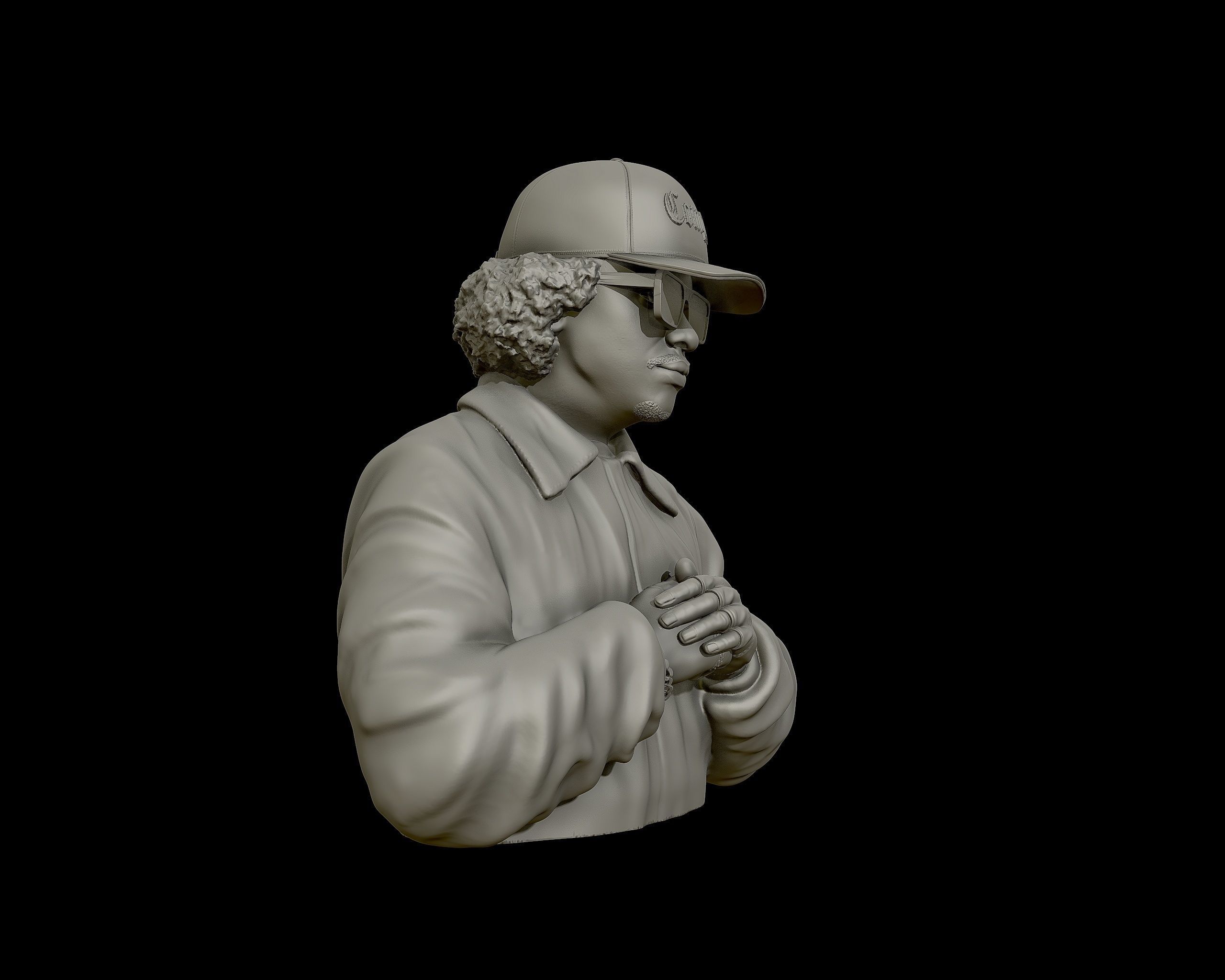 Eazy-E Bust 3D print model_24