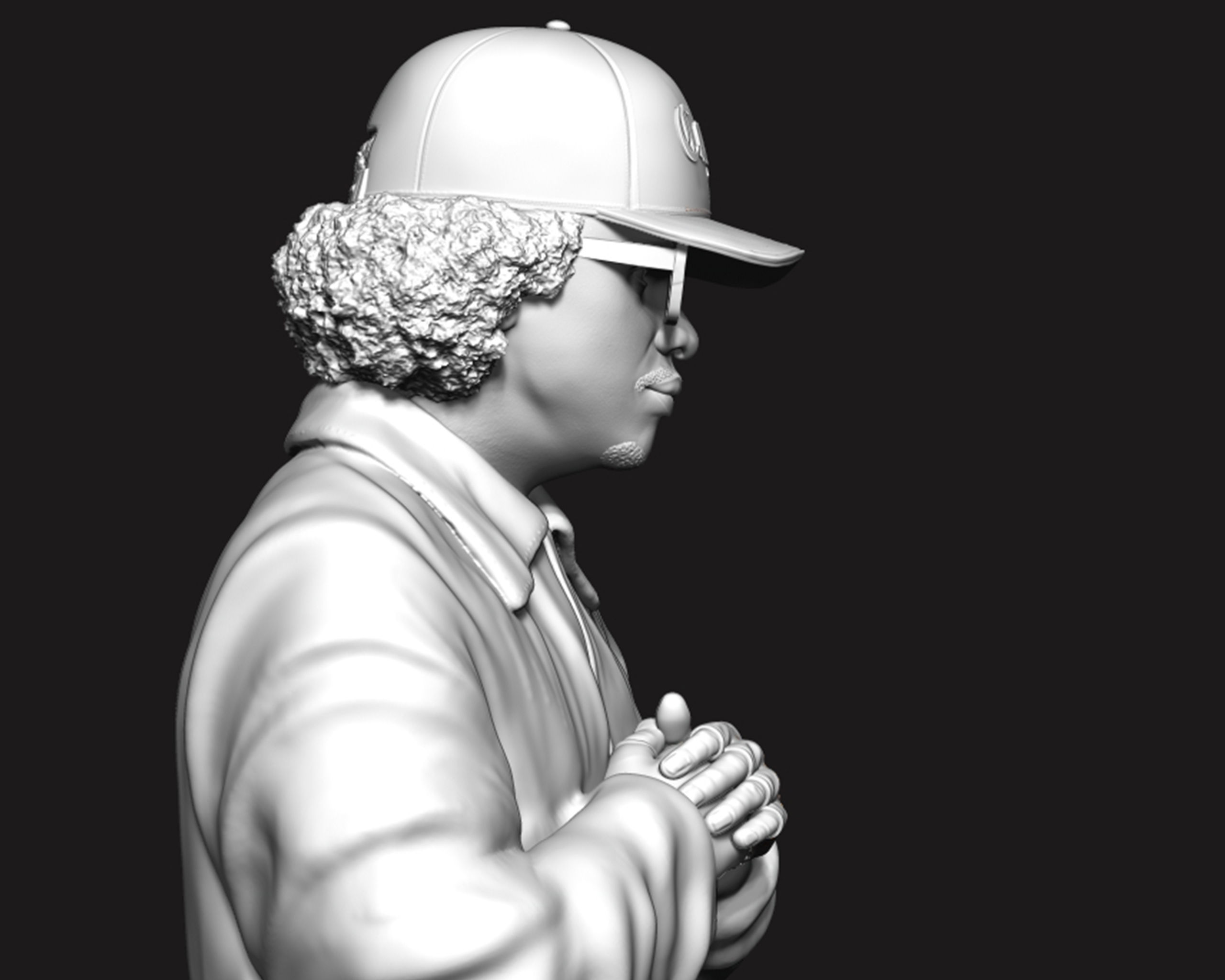 Eazy-E Bust 3D print model_5