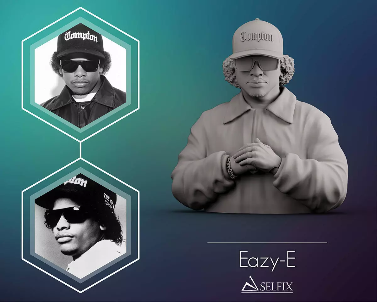 Eazy-E Bust 3D print model_0
