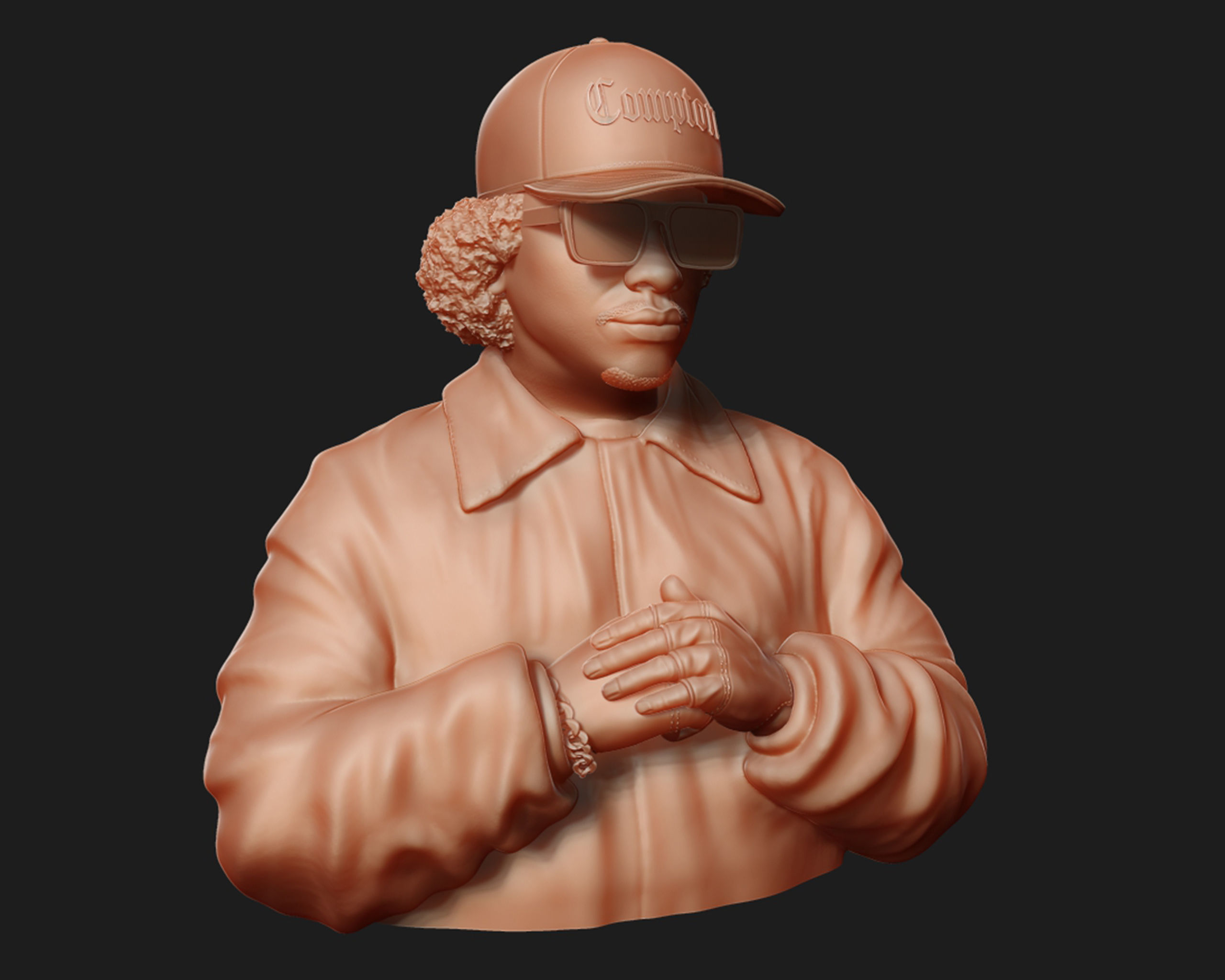 Eazy-E Bust 3D print model_13