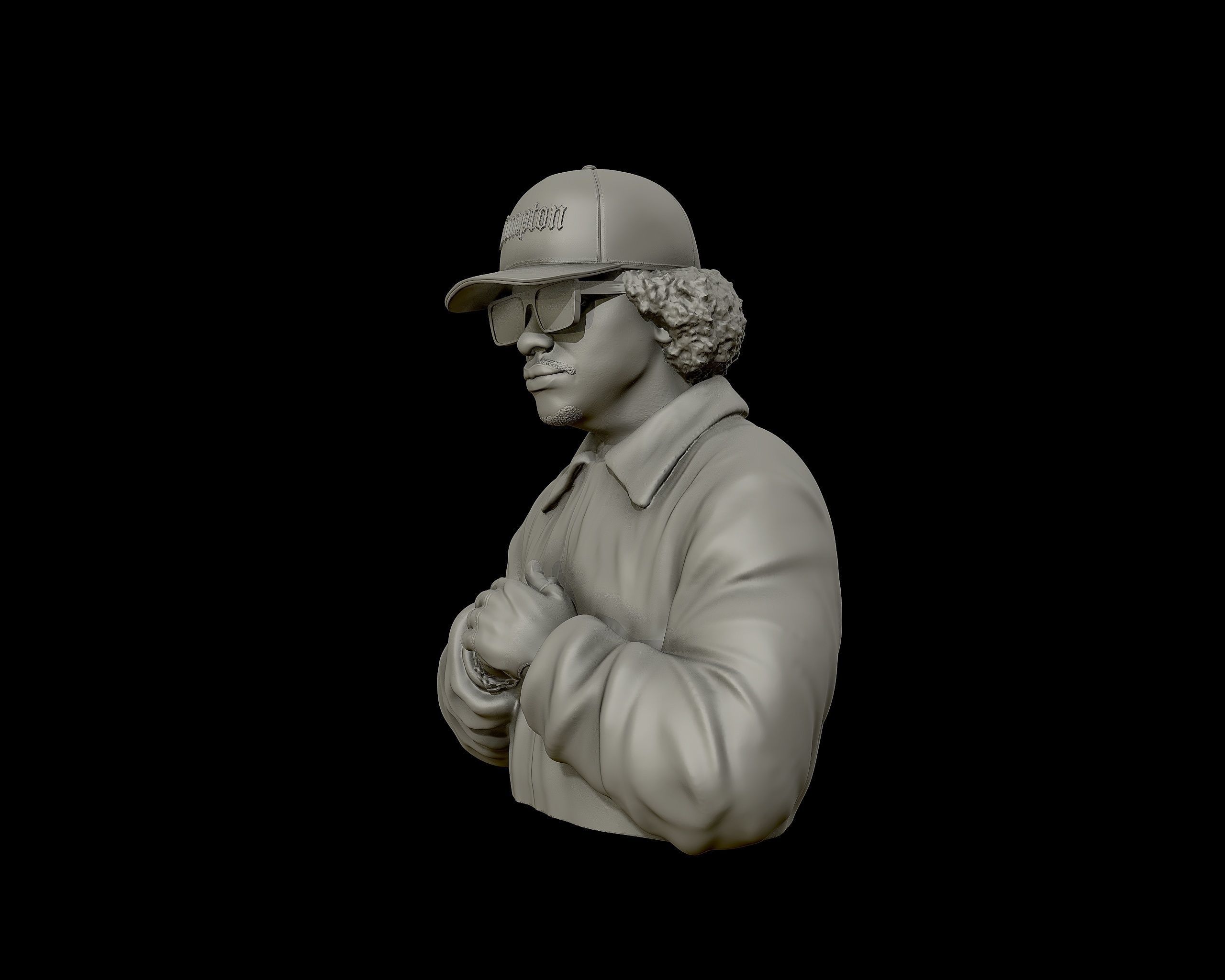 Eazy-E Bust 3D print model_21