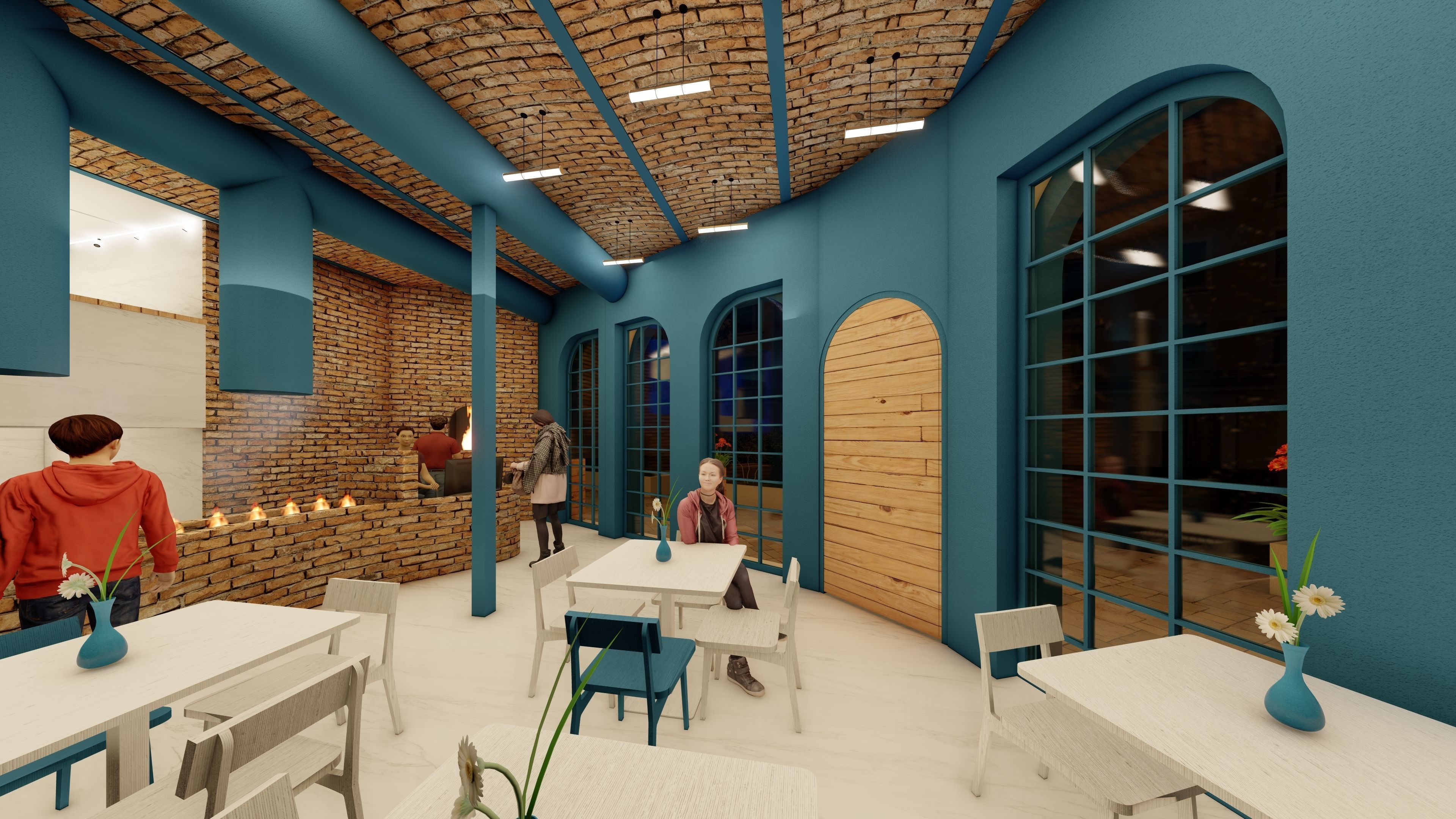 urban street store with facade and interior 3D model | CGTrader