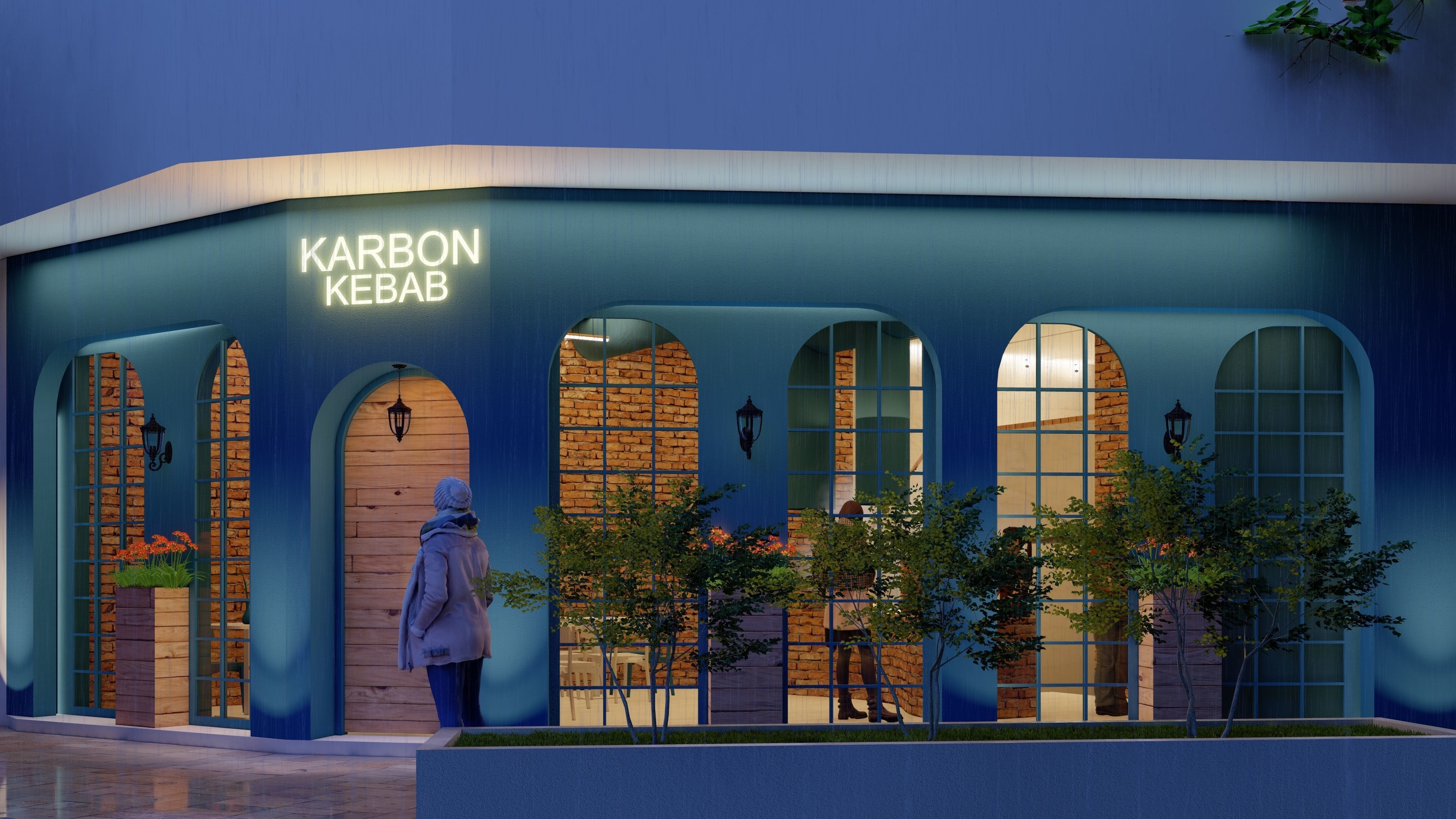 urban street store with facade and interior 3D model | CGTrader
