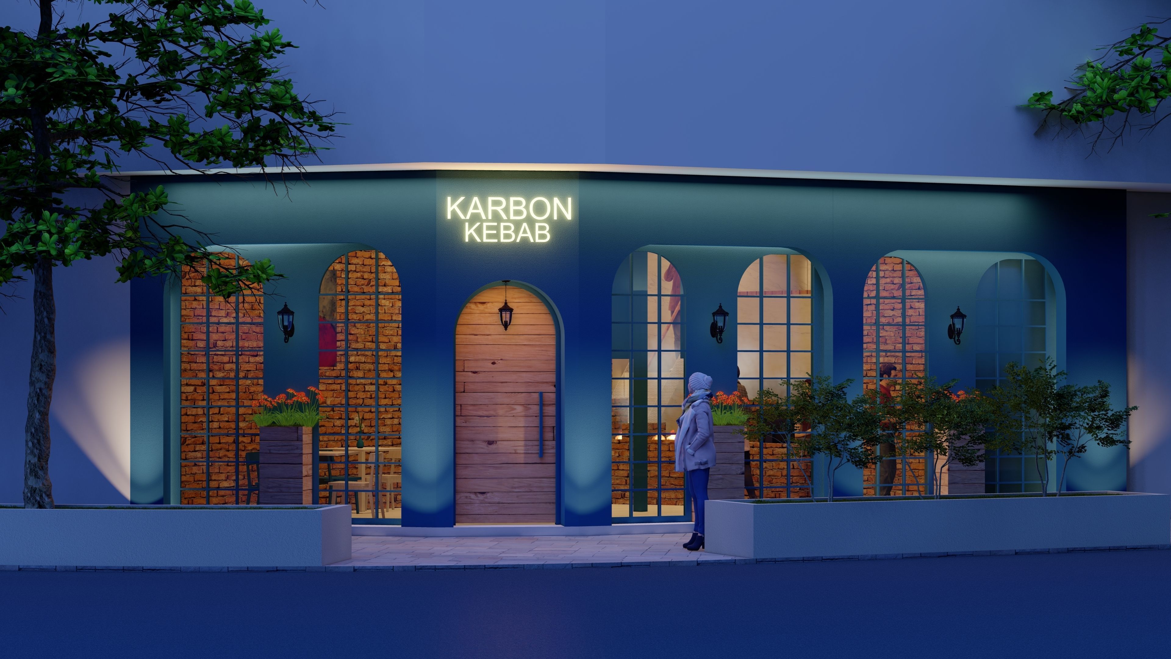 urban street store with facade and interior 3D model | CGTrader