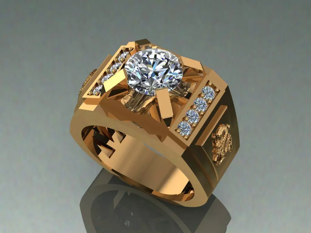 Men Ring Dragon Jewelry 3D print model