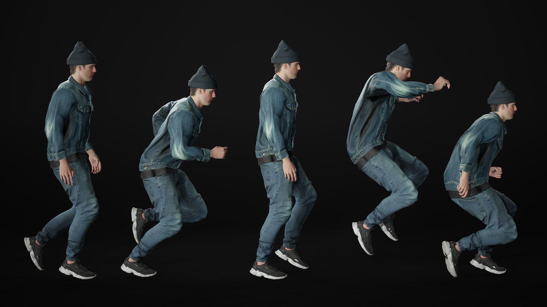 Man - Autumn Outfit 7 - Modular - Rigged Low-poly 3D model_19