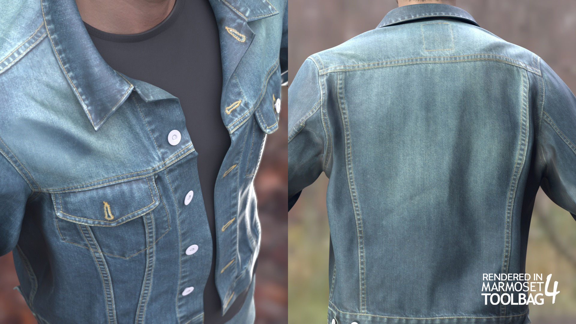 Man - Autumn Outfit 7 - Modular - Rigged Low-poly 3D model_9