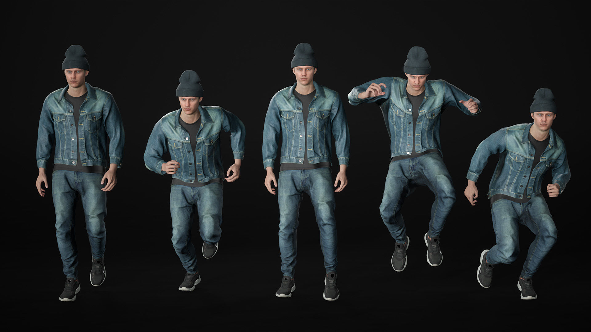 Man - Autumn Outfit 7 - Modular - Rigged Low-poly 3D model_18