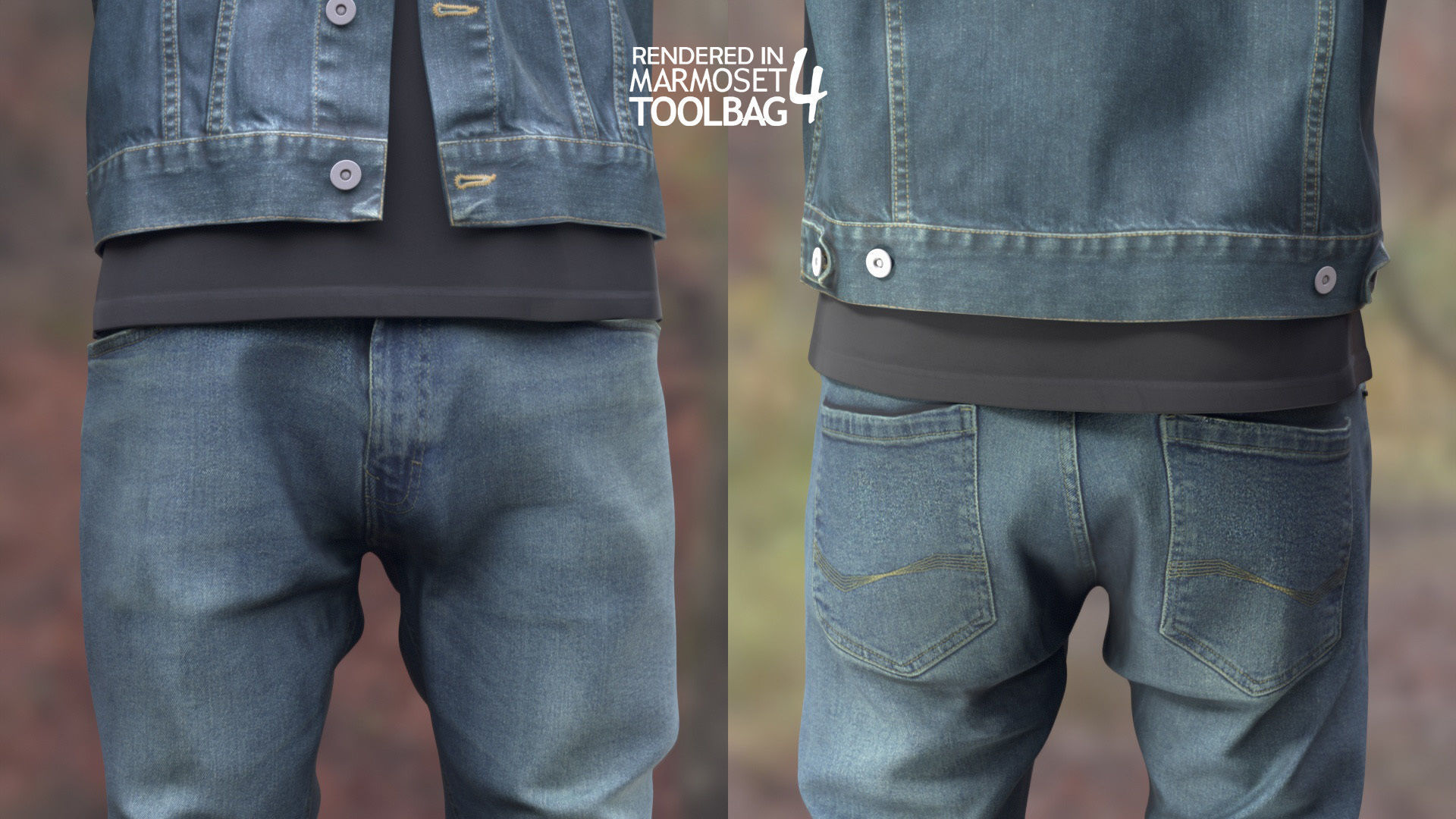 Man - Autumn Outfit 7 - Modular - Rigged Low-poly 3D model_11