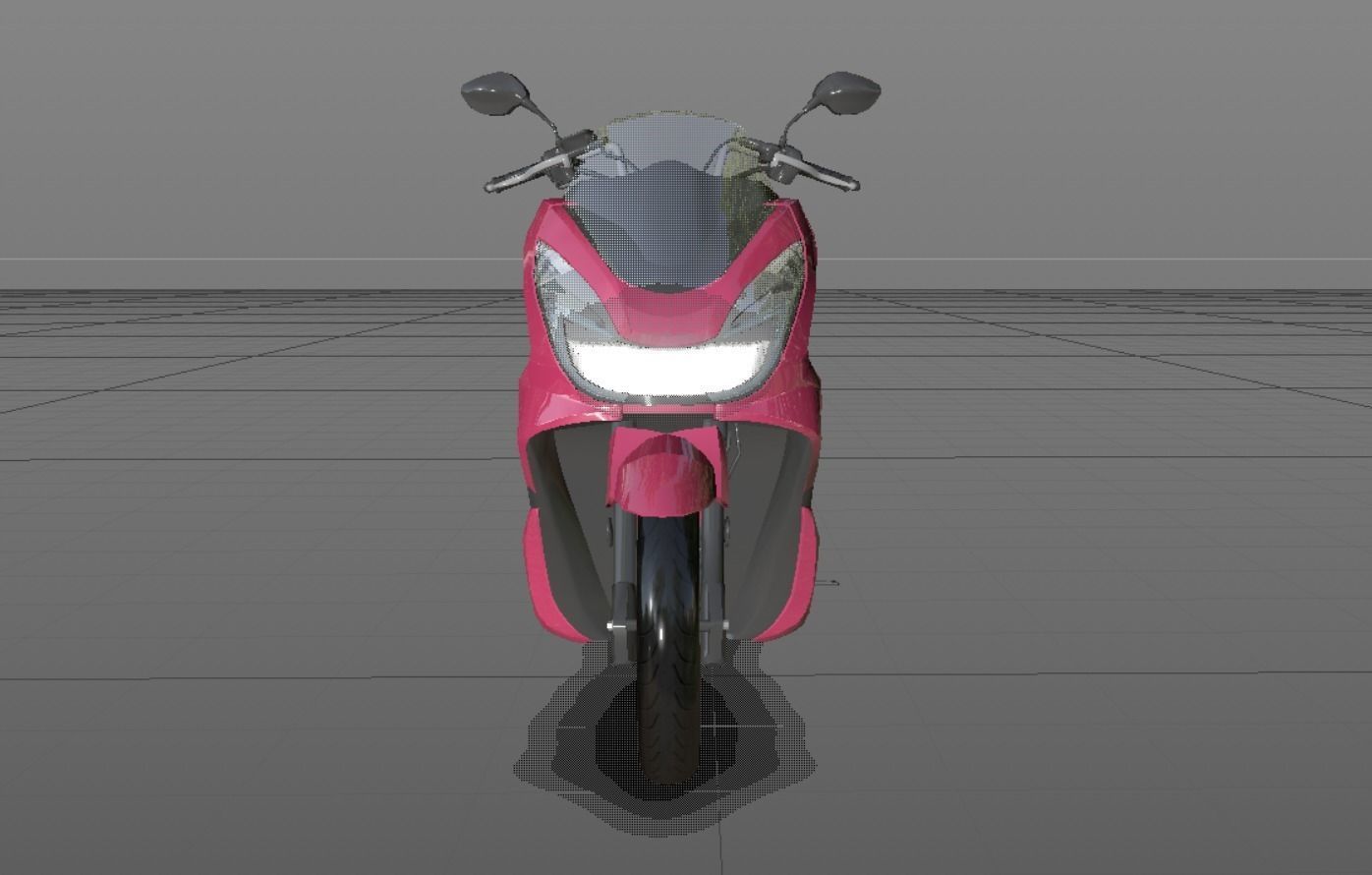 Honda PCX 125 Bike 3D Model Game Model Low-poly 3D model_5