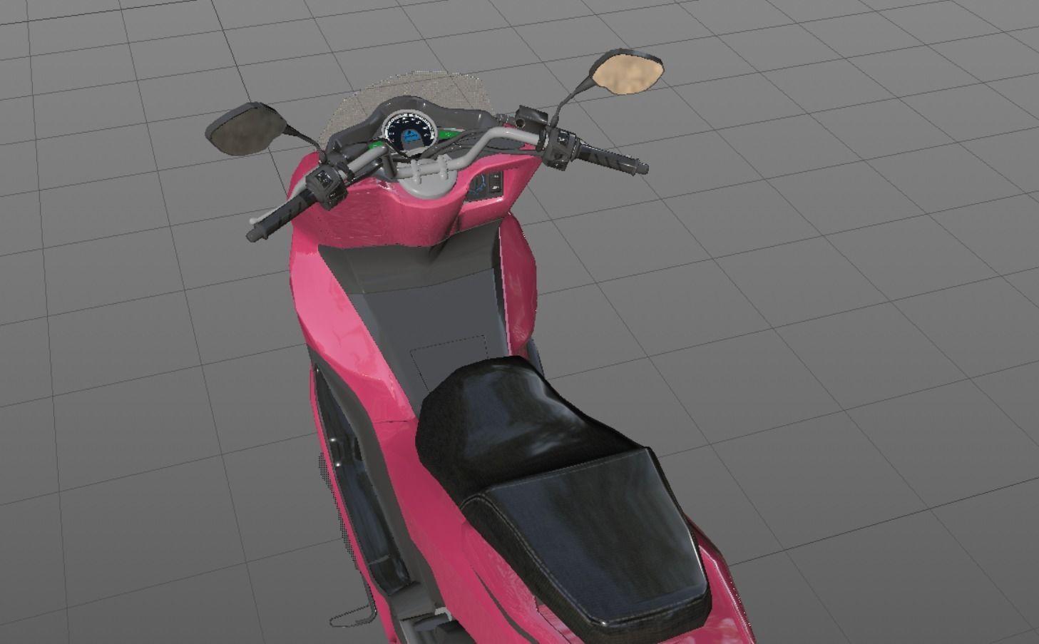 Honda PCX 125 Bike 3D Model Game Model Low-poly 3D model_6